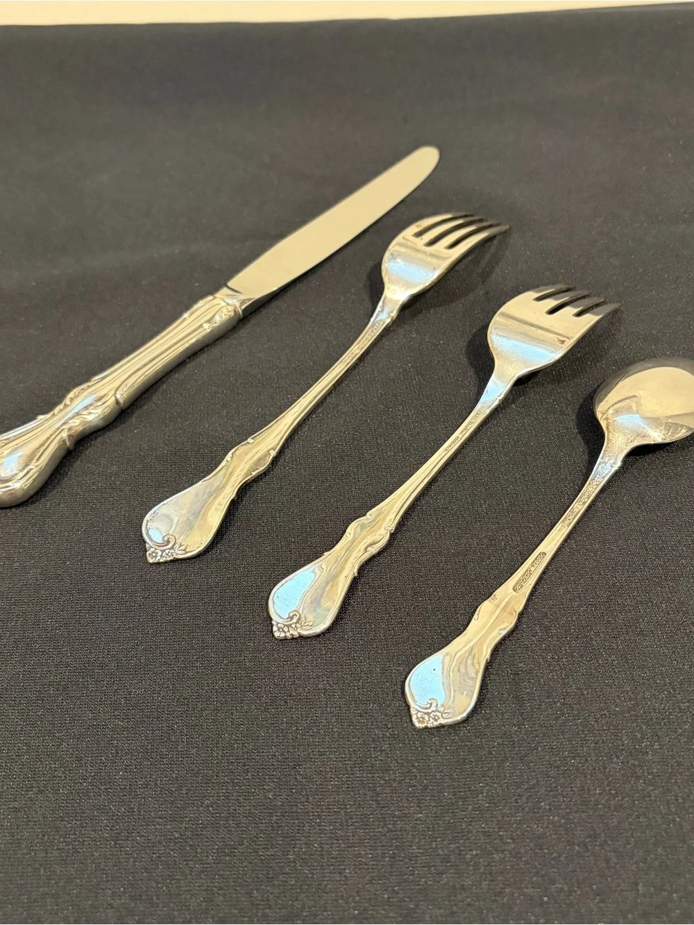 Rose Cascade by Reed and Barton Sterling Silver Regular Place Setting(s) 4pc